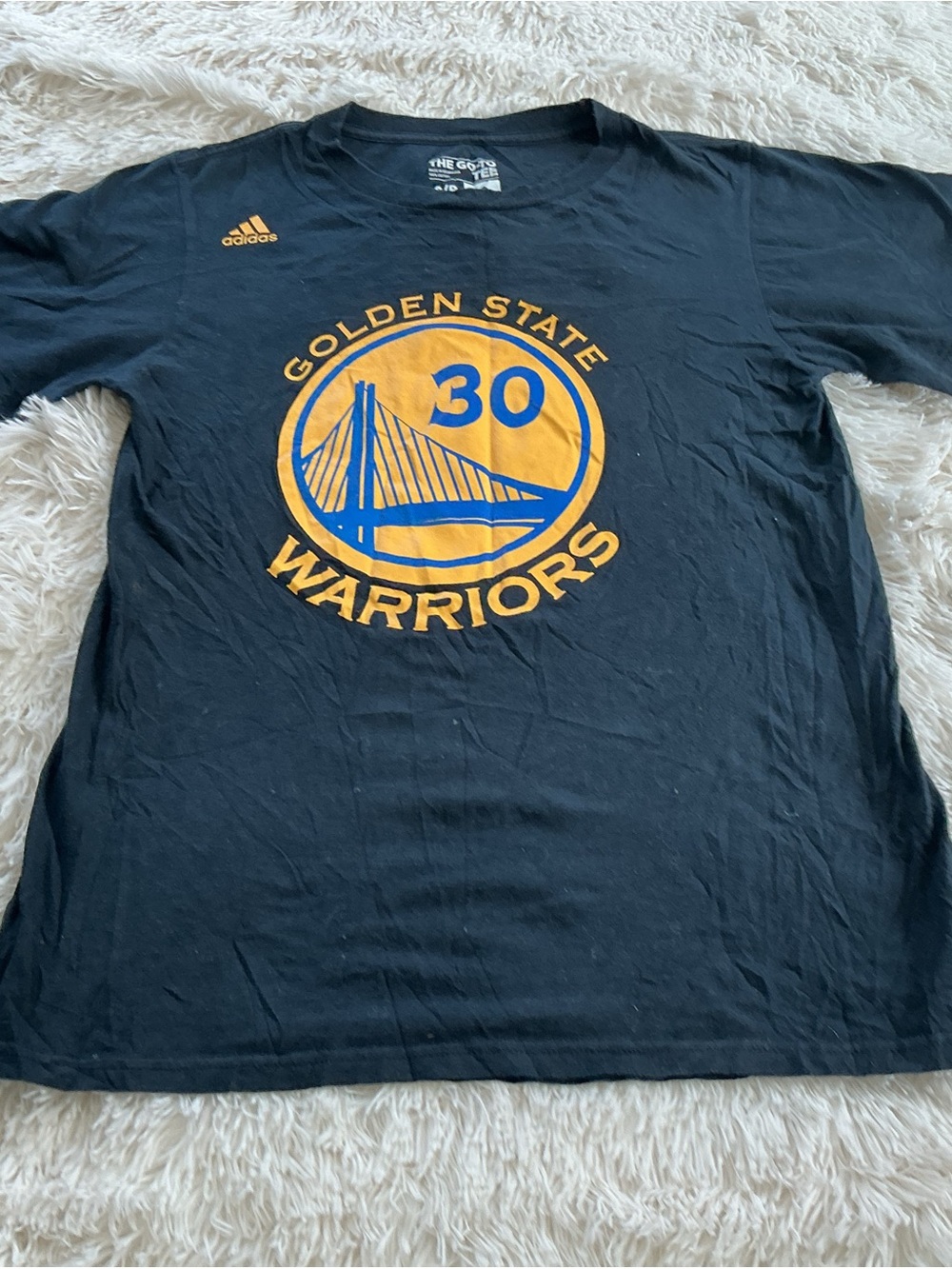 Adidas Golden State Warriors Steph Curry #30 Black Tee youth Large